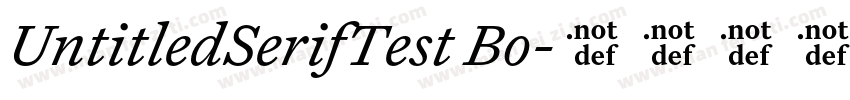 UntitledSerifTest Bo字体转换